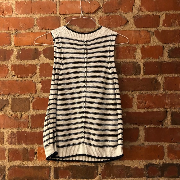 Striped Sweater Tank - Picture 2 of 3